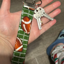 Load image into Gallery viewer, Football KeyFob Wristlet
