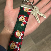 Load image into Gallery viewer, Christmas Bear KeyFob Wristlet
