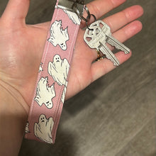 Load image into Gallery viewer, Pink ghost KeyFob Wristlet
