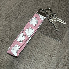 Load image into Gallery viewer, Pink ghost KeyFob Wristlet
