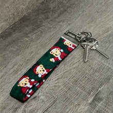 Load image into Gallery viewer, Christmas Bear KeyFob Wristlet
