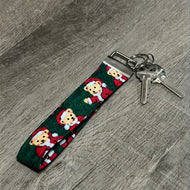 Christmas Bear KeyFob Wristlet