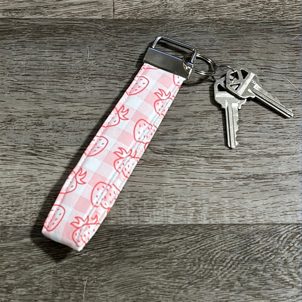 Strawberry KeyFob Wristlet