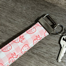 Load image into Gallery viewer, Strawberry KeyFob Wristlet
