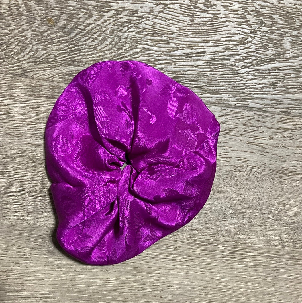 Purple scrunchie