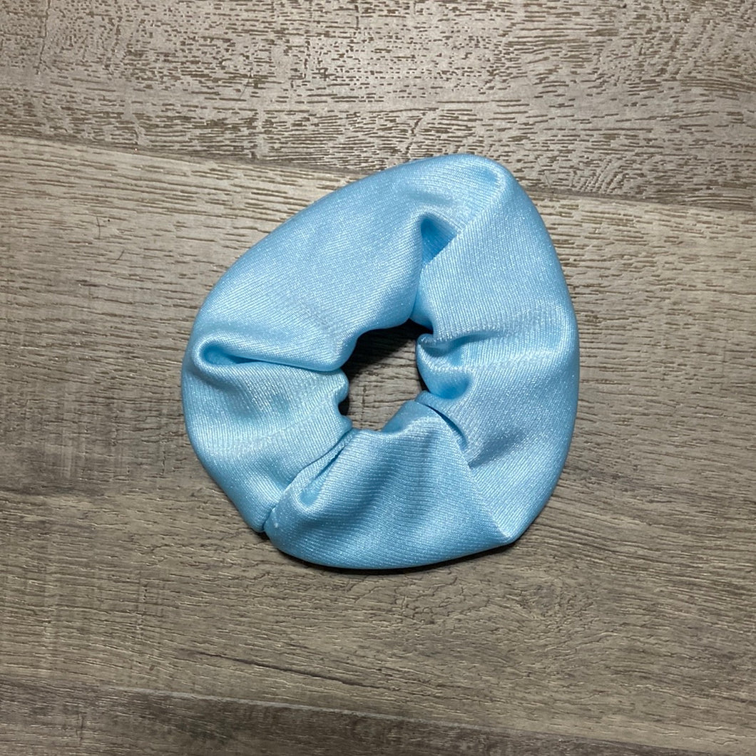 Baby blue scrunchie