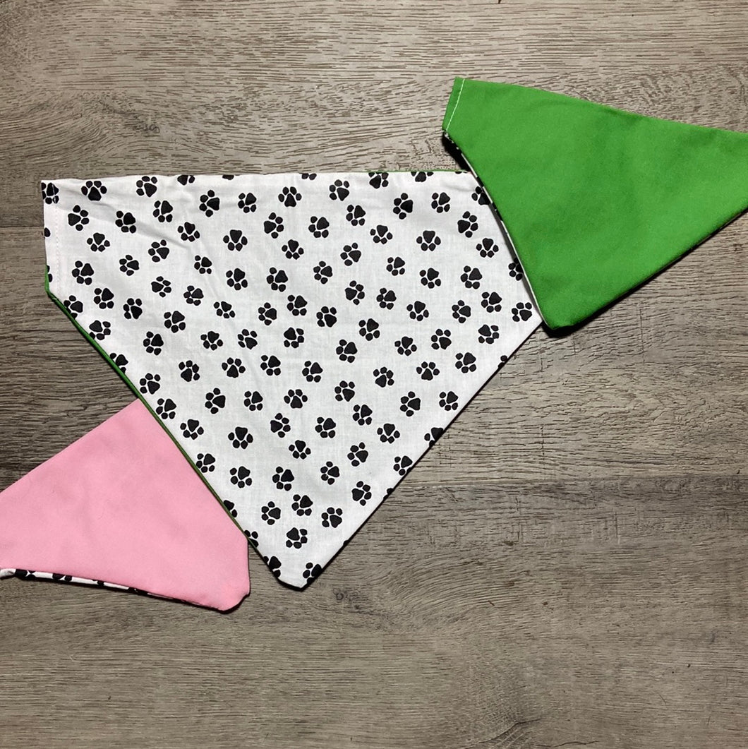 Dog paw dog bandana