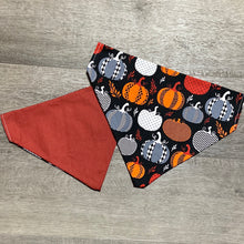 Load image into Gallery viewer, Pumpkin fall dog bandana
