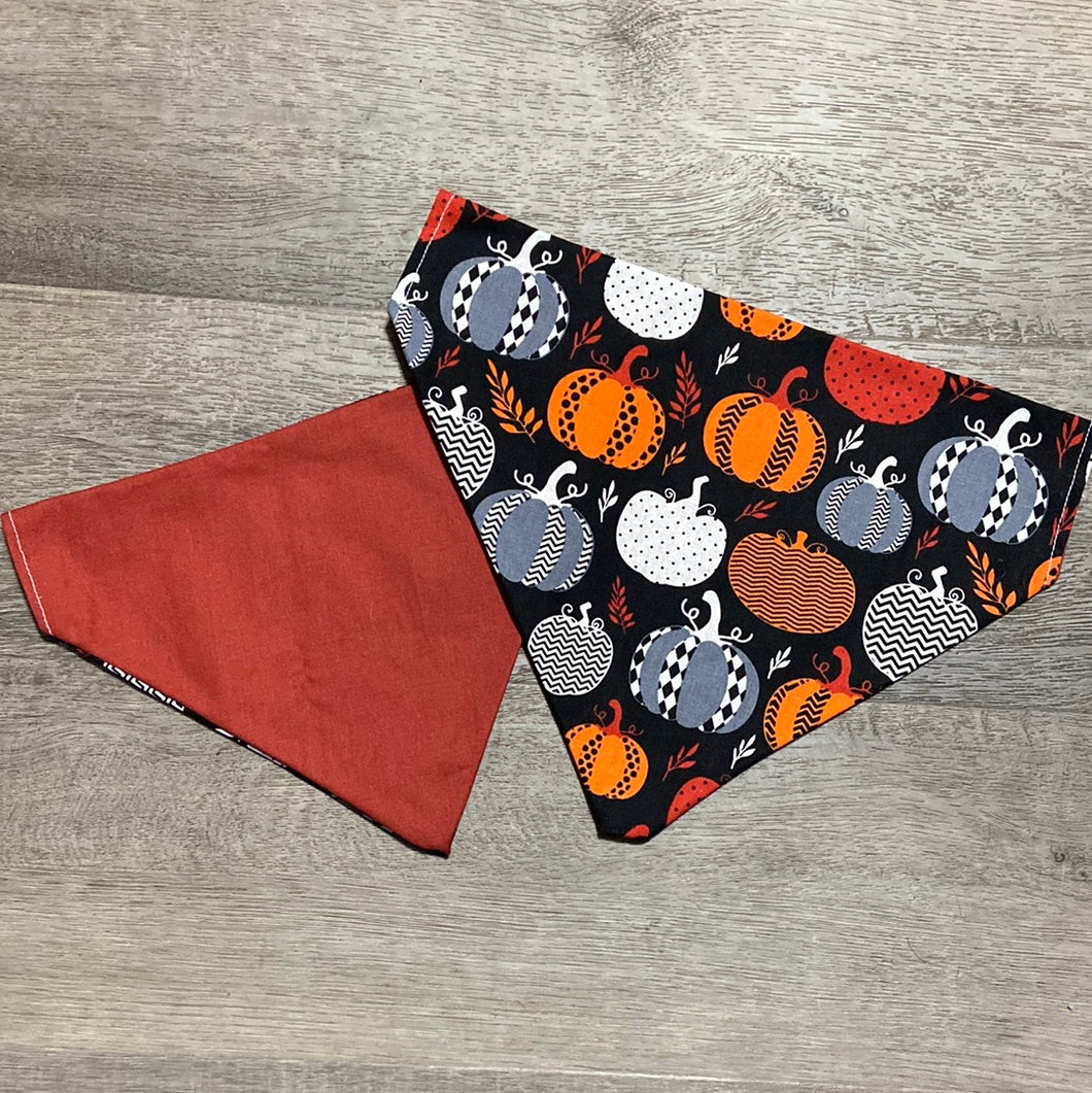 Pumpkin fall dog bandana