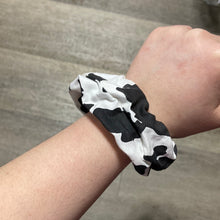 Load image into Gallery viewer, Cow print scrunchie
