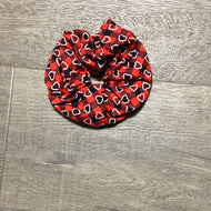 Heart plaid scrunchie