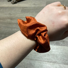 Load image into Gallery viewer, Fall orange scrunchie
