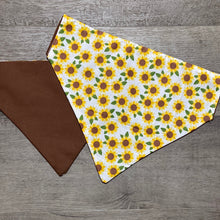 Load image into Gallery viewer, Sunflower dog bandana
