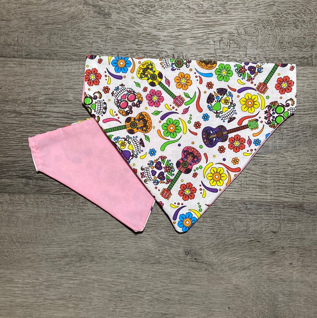 Sugar skull dog bandana