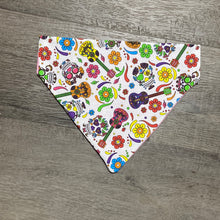 Load image into Gallery viewer, Sugar skull dog bandana
