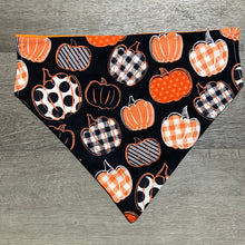 Load image into Gallery viewer, Fall pumpkin dog bandana
