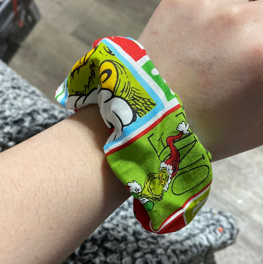 Grinch scrunchies