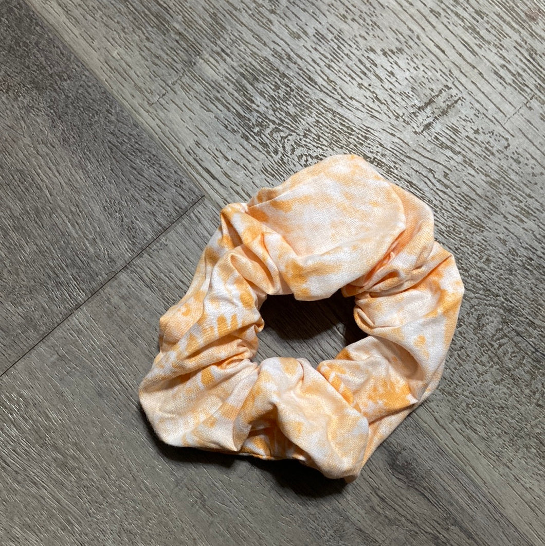 Orange Tie-dye Scrunchie