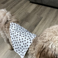 Load image into Gallery viewer, Dog paw dog bandana
